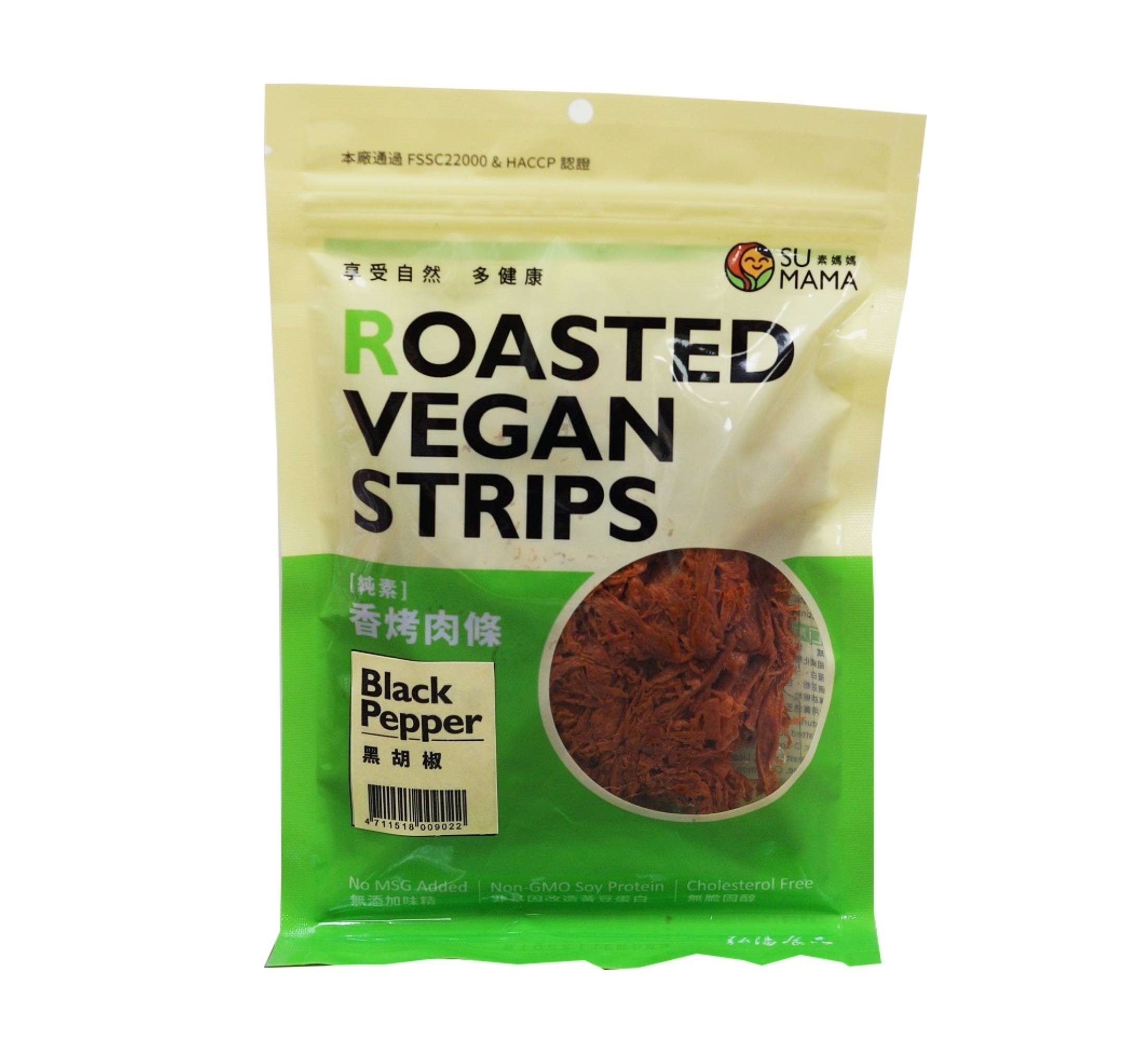 SU MAMA ROASTED VEGAN STRIPS BLACK PEPPER SN270020