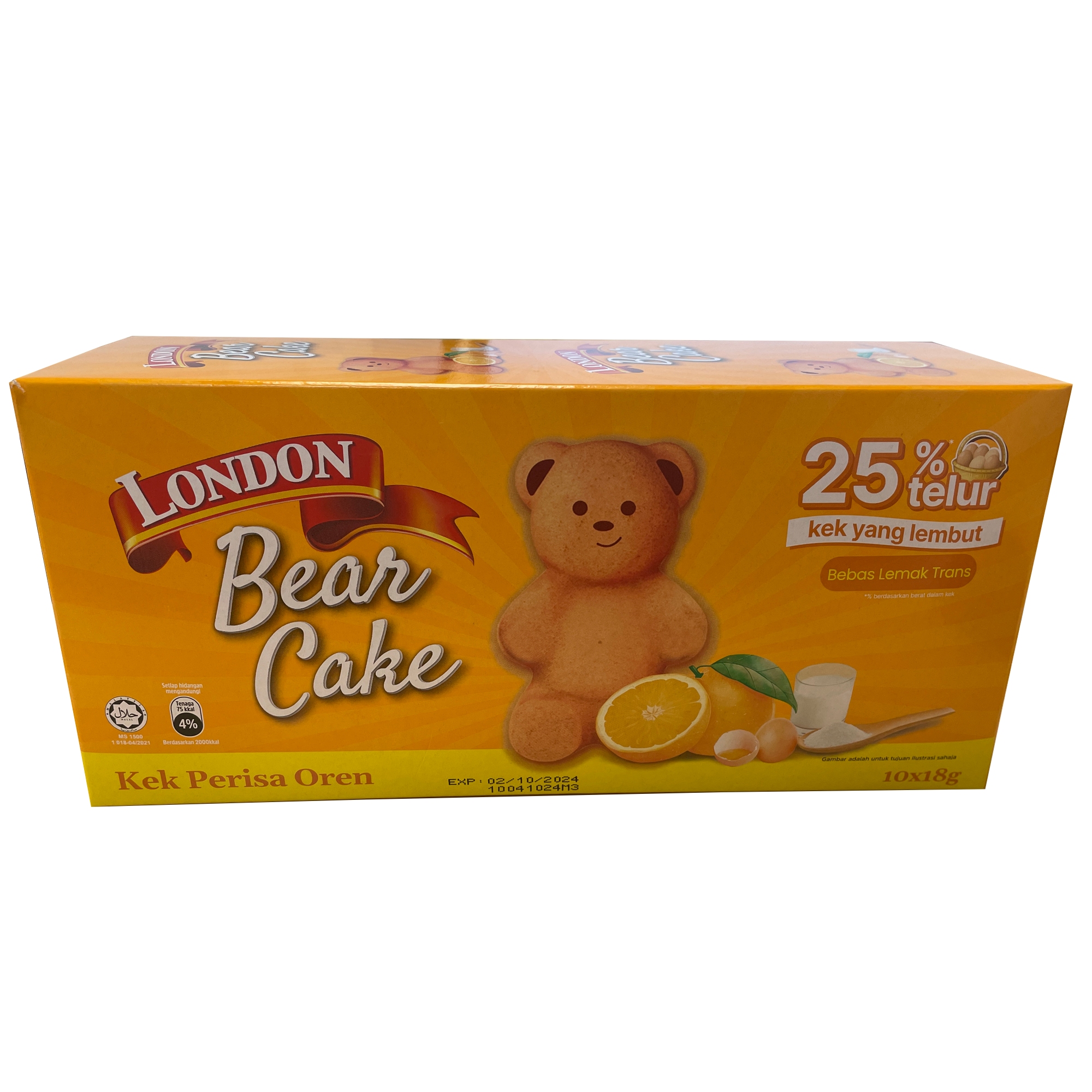 LONDON BEAR CAKE - ORANGE FLAVOUR SN205060