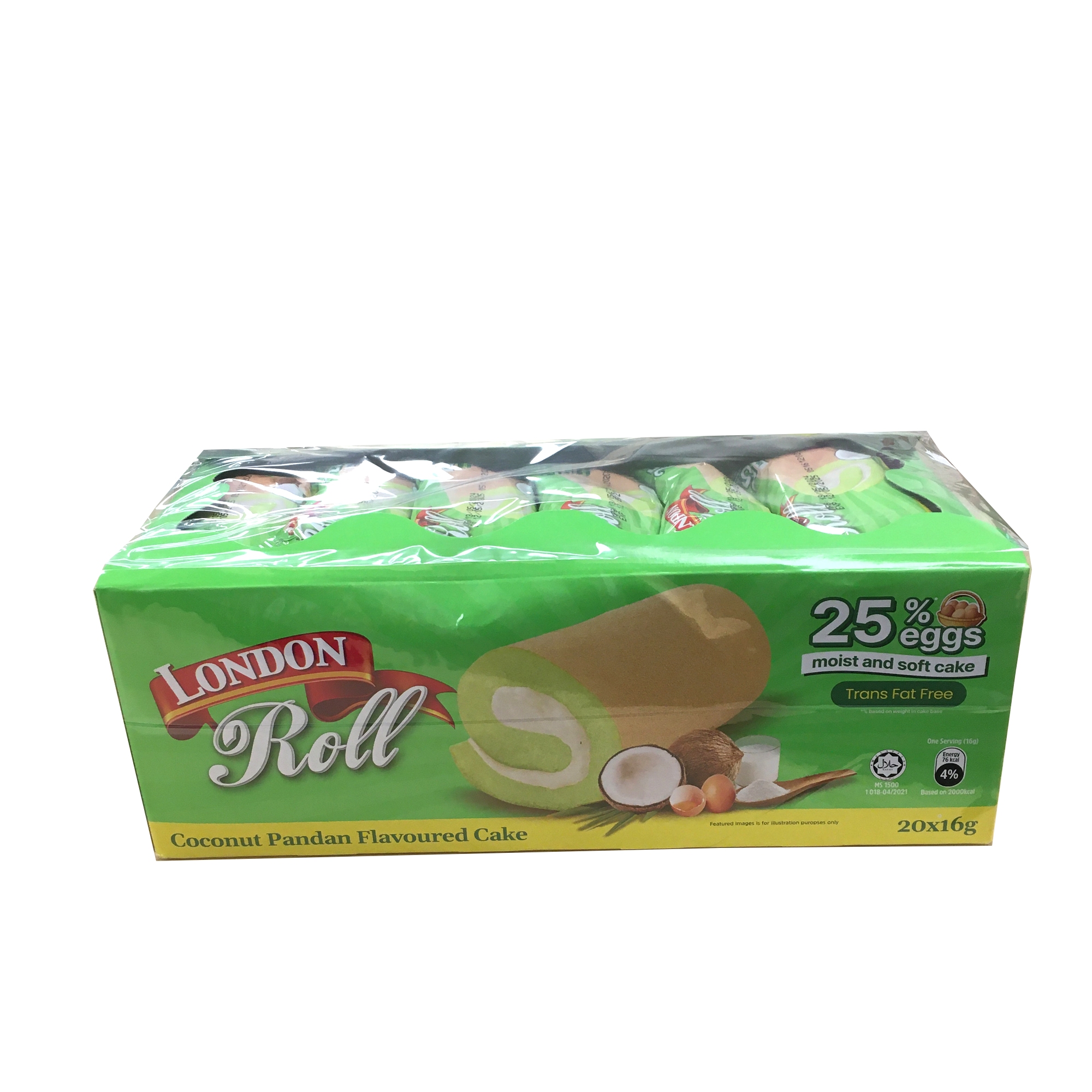 LONDON SWISS ROLL - COCONUT PANDAN SN205072